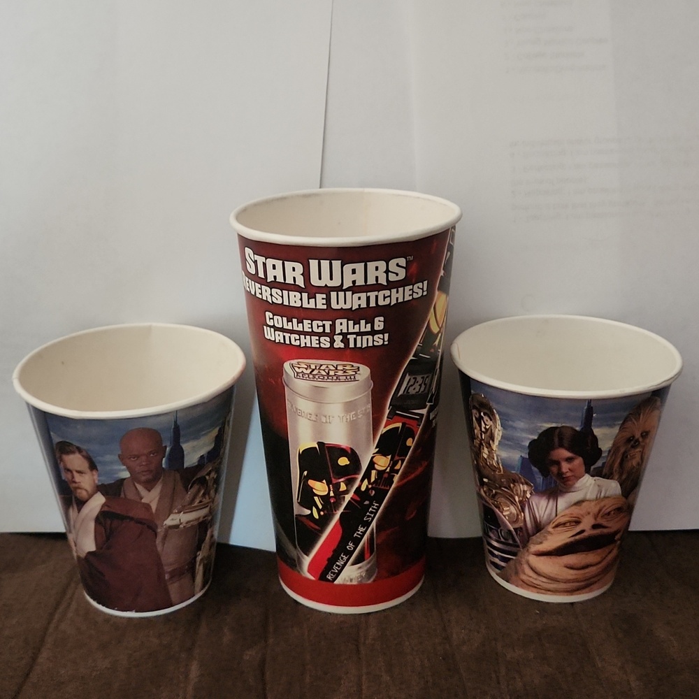 Star Wars Episode III paper cups